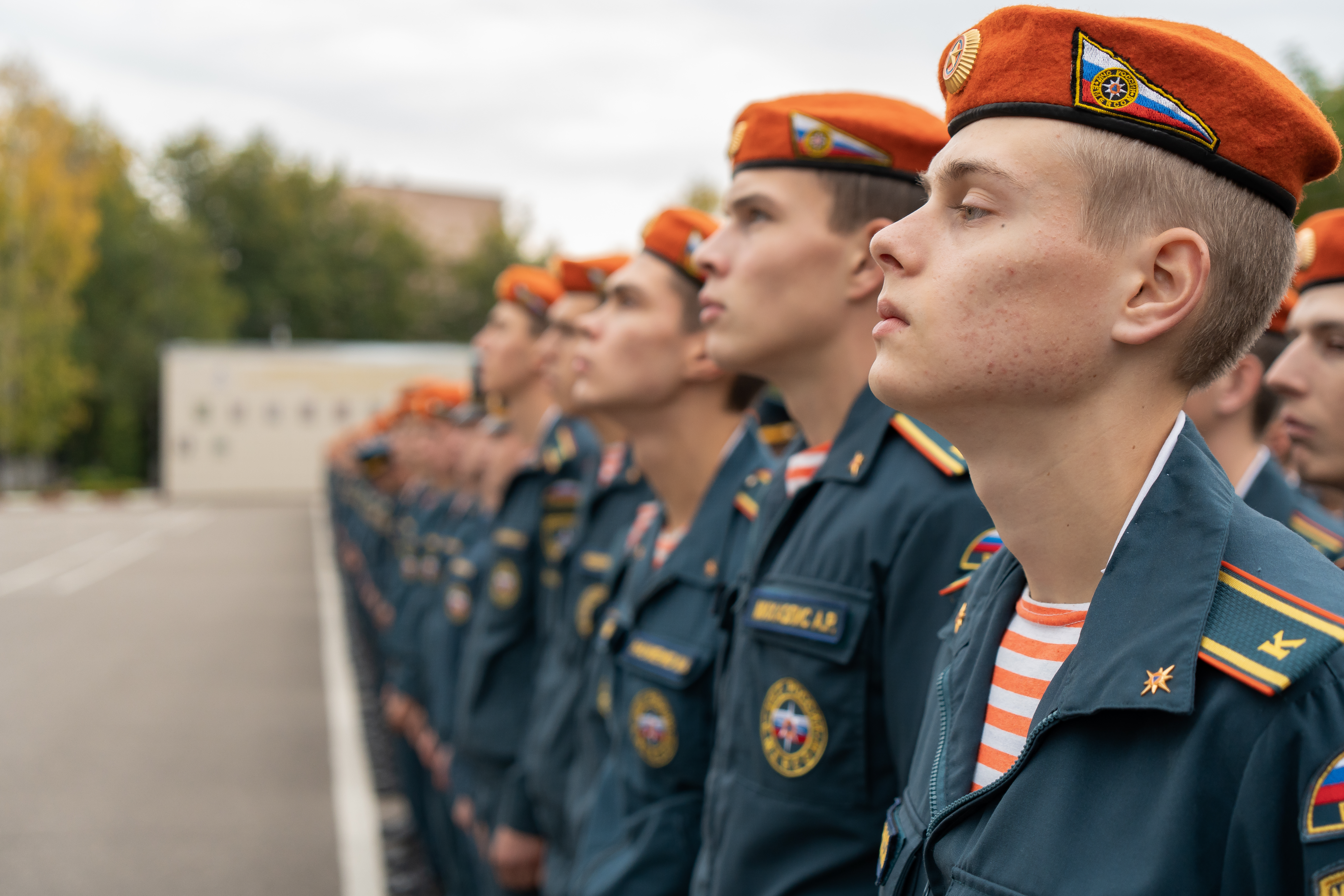 Состоялось традиционное построение всего личного состава на плацу Академии.