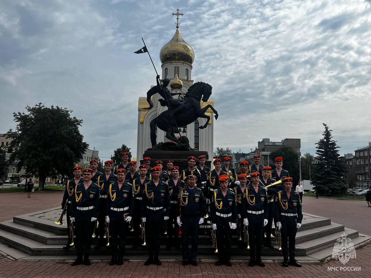 Духовой оркестр академии принял участие в торжественном мероприятии