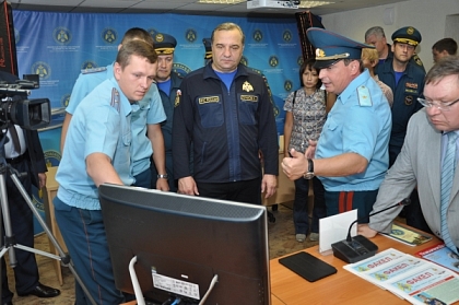 Посещение академии министром МЧС В.А. Пучковым